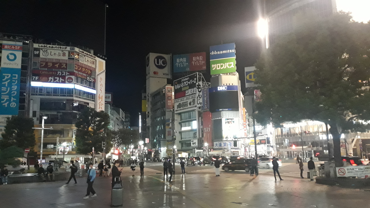 Shibuya Kreuzung leer